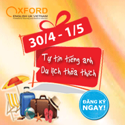 Đăng ký học- du lịch khám phá thỏa thích chào mừng 30/4-1/5
