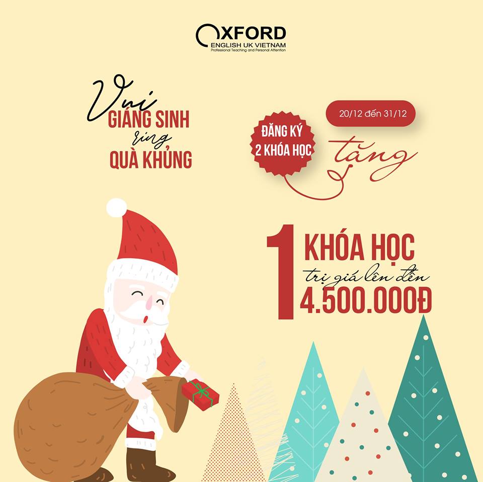 Vui giáng sinh rinh quà khủng – đăng ký ngay kẻo hết