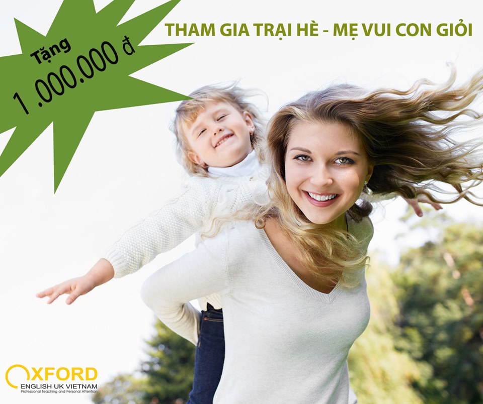 Tham gia trại hè - Mẹ vui con giỏi - Tặng ngay 1.000.000đ